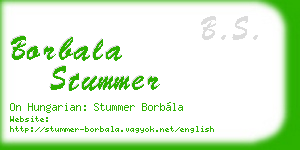 borbala stummer business card
