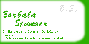 borbala stummer business card